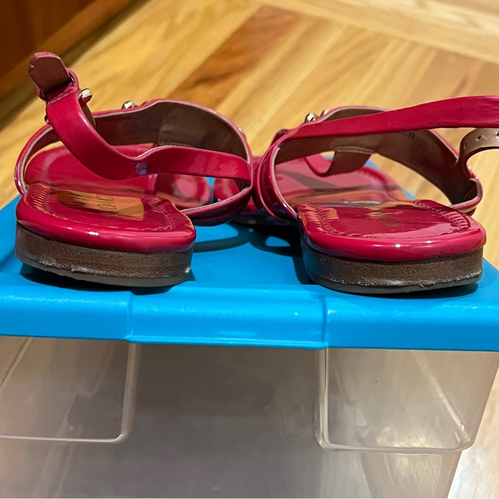 Coach Caterine Logo Hardware Flat Sandals in genuine patent leather - Picture 2 of 6